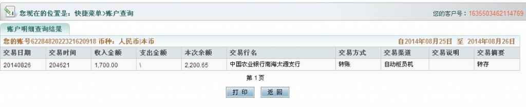购压边机和两把剪刀8月24日佛山客户汇款1700元至农行卡